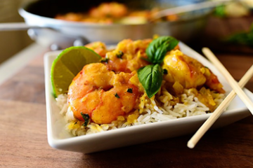 Coconut Curry Shrimp Coriander